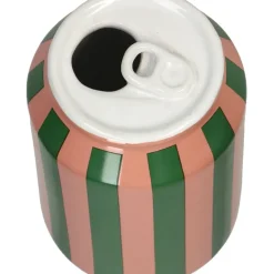 Fabrique de Styles Vases Et Soliflores*Vase canette orange faïence fine d7xh11.3cm