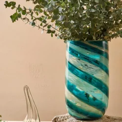 Fabrique de Styles Vases Et Soliflores*Vase cylindrique en verre émeraude h25cm - Sablon