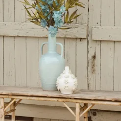 Fabrique de Styles Vases Et Soliflores*Vase dame jeanne en grès fleurs h25cm - Delicio