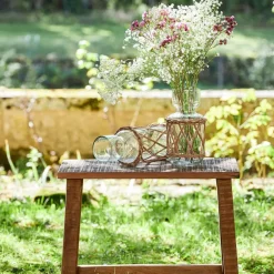 Fabrique de Styles Vases Et Soliflores*Vase en verre et rotin h26cm - Fantine