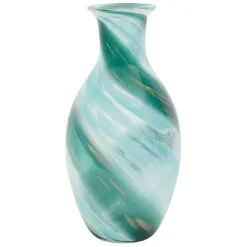 Fabrique de Styles Vases Et Soliflores*Vase en verre émeraude et doré h32cm - Sablon