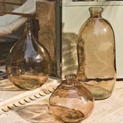 Fabrique de Styles Vases Et Soliflores*Vase en verre recyclé sablé d34xh73cm - Simplicity