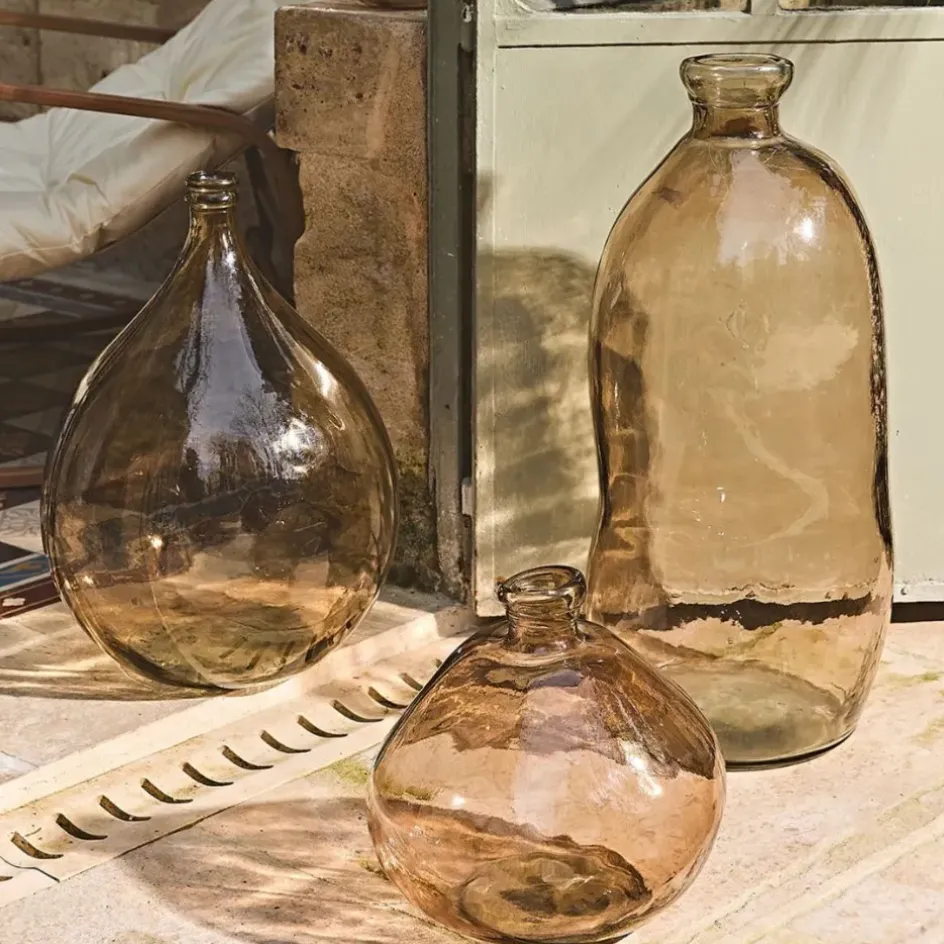 Fabrique de Styles Vases Et Soliflores*Vase en verre recyclé sablé d34xh73cm - Simplicity