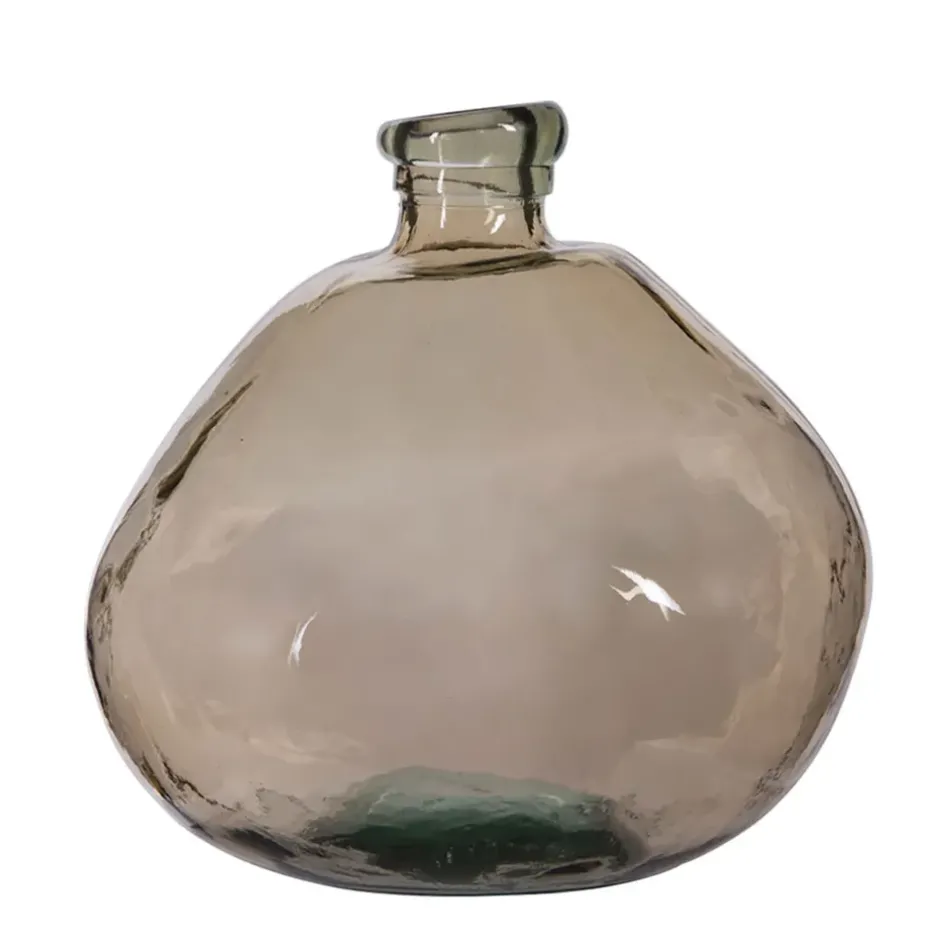Fabrique de Styles Vases Et Soliflores*Vase en verre recyclé sablé d33xh33.5cm - Simplicity