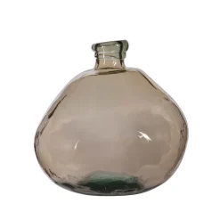 Fabrique de Styles Vases Et Soliflores*Vase en verre recyclé sablé d16xh18cm - Simplicity