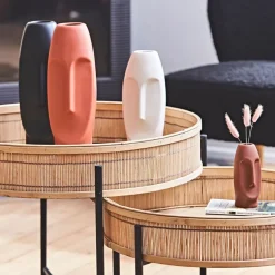 Fabrique de Styles Vases Et Soliflores*Vase face visage en grès