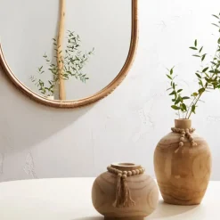 Fabrique de Styles Vases Et Soliflores*Vase fleurs séchées en paulownia h27cm - Boende