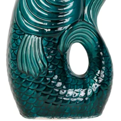 Fabrique de Styles Vases Et Soliflores*Vase Poisson en gres vert h39cm