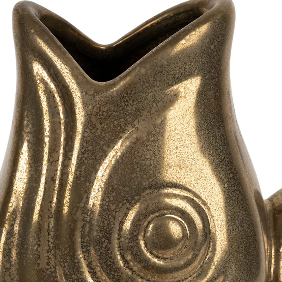Fabrique de Styles Vases Et Soliflores*Vase poisson en grès h30.5 cm - Mer