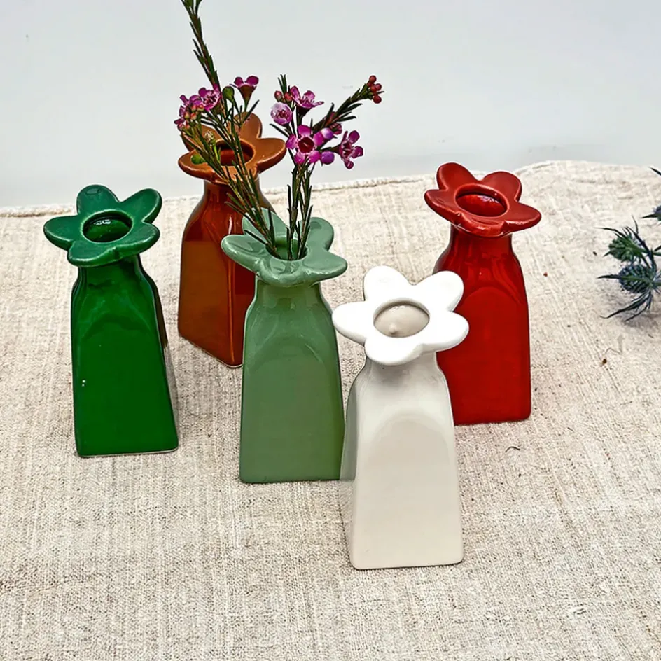 Fabrique de Styles Vases Et Soliflores*Vase soliflore en faïence h11cm