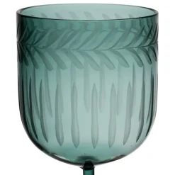 Fabrique de Styles Verres À Eau Et Gobelets*Verre à pied en verre borosilicate émeraude 25cl - Azelie