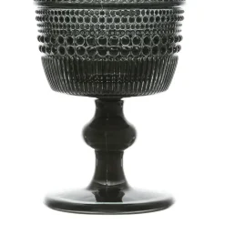 Fabrique de Styles Verres À Vin*Verre à pied en verre fumé 30cl - strie