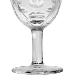 Fabrique de Styles Verres À Vin*Verre a pied visage - d8xh16.5cm