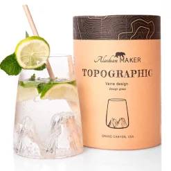 Fabrique de Styles Verres À Eau Et Gobelets*Verre design Grand Canyon - Topographic