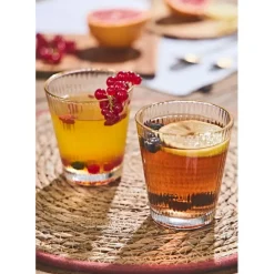 Fabrique de Styles Verres À Eau Et Gobelets*Verre liseré 30cl - Strie