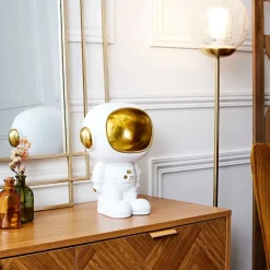 Fabrique de Styles Petits Objets Déco*Vide poche astronaute blanc et doré