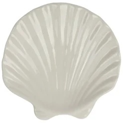 Fabrique de Styles Petits Objets Déco*Vide poche st-jacques en dolomite écru 13x12cm